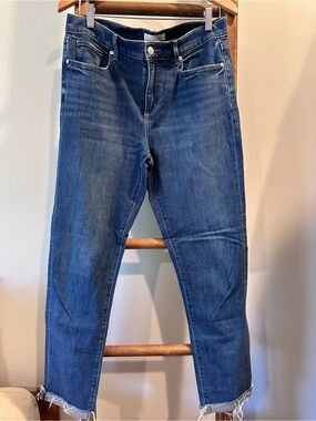 LOFT Dark Wash Cropped Ankle Jeans
